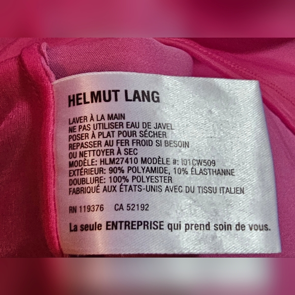 Helmut Lang Hot Pink Sheer Tunic - Picture 4 of 4